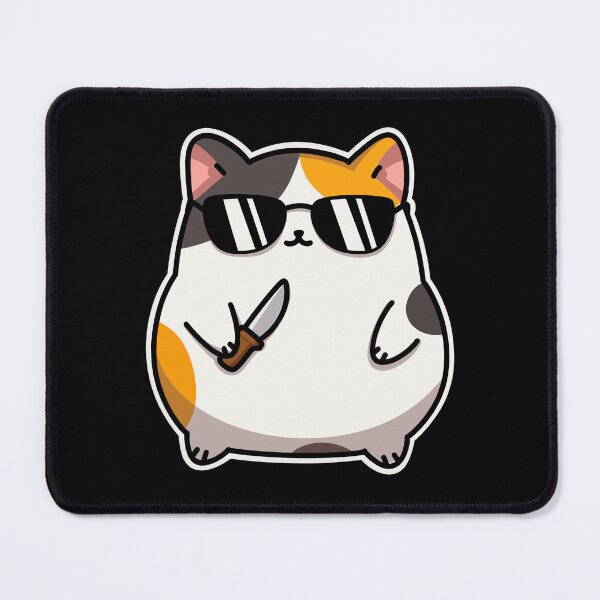 Item preview, Cat with knife designed and sold by ThinGraff Design.