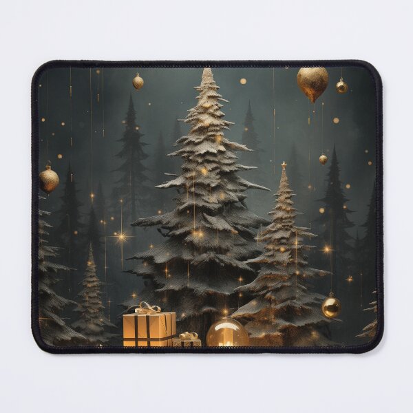 Item preview, Christmas celebration with decorated tree designed and sold by PopArtPulse.