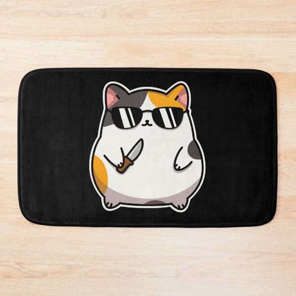 Item preview, Cat with knife designed and sold by ThinGraff Design.