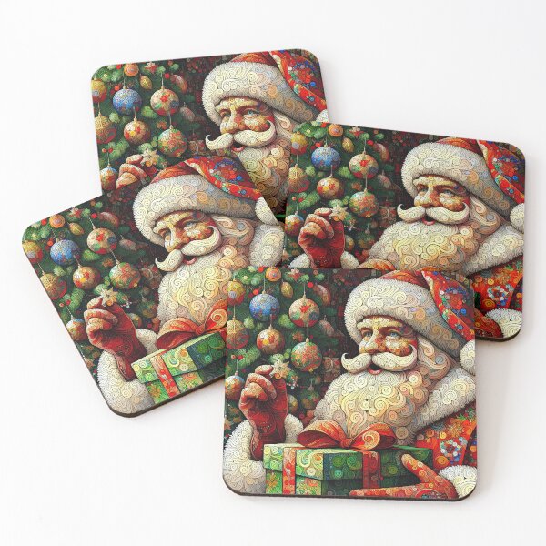 Item preview, Merry Xmas Elegance: Santa's Whimsical Visit designed and sold by MundusUni.
