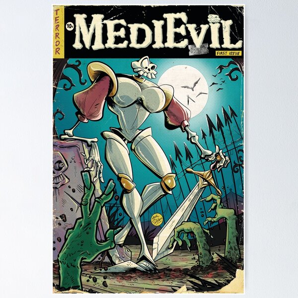 Item preview, "Skull Knight" Comic Book Cover Fan Art designed and sold by MarkScicluna.