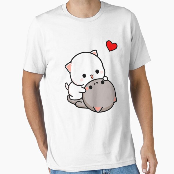 Panda Bear Hug Bubu Dudu Classic Unisex Crewneck T-shirt, het schattigste Kawaii T-shirt, een perfect cadeau voor je vriendin of vriend. T-shirt met korte mouwen. - België