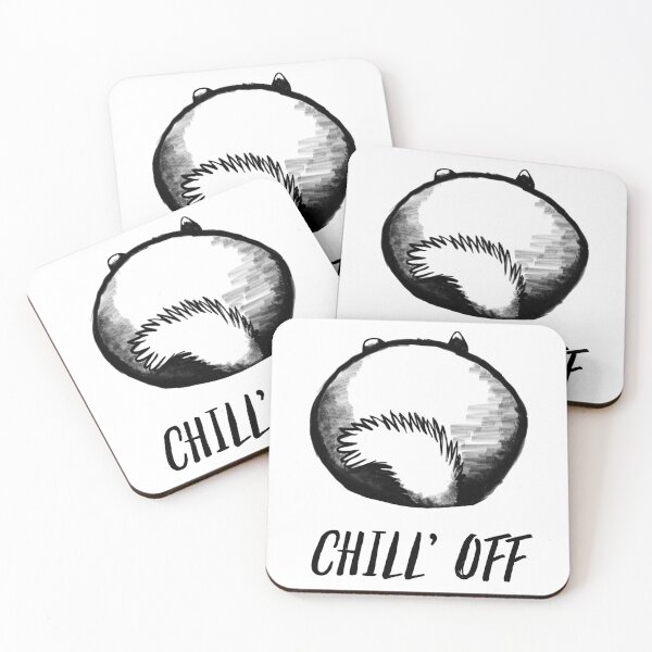 Item preview, Chill’ off; cute chinchilla showing a tail designed and sold by Drawmecute.
