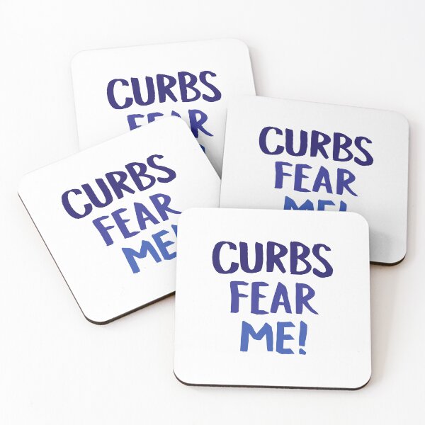 Item preview, Curbs Fear Me (blue version) designed and sold by ziryna.