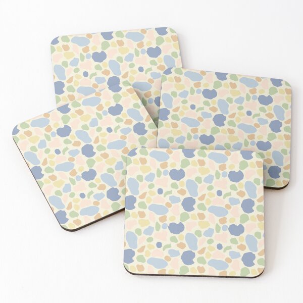 Item preview, ABSTRACT BLUE YELLOW PASTEL PINK STONE CAMOUFLAGE PATTERN designed and sold by blomastudios.