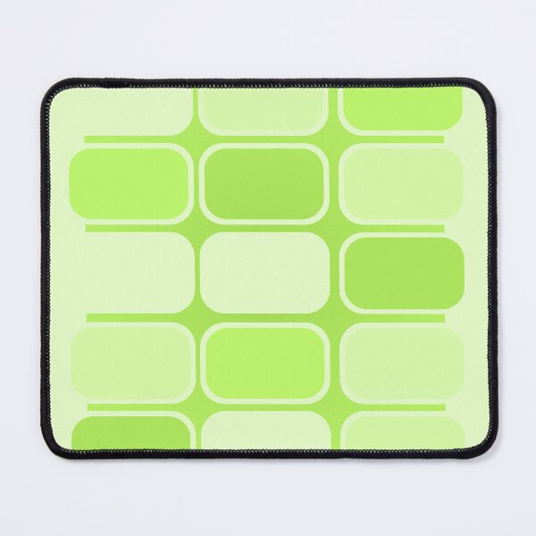 Item preview, Apple green Bauhaus mosaic with rounded rectangles designed and sold by Britta Glodde.