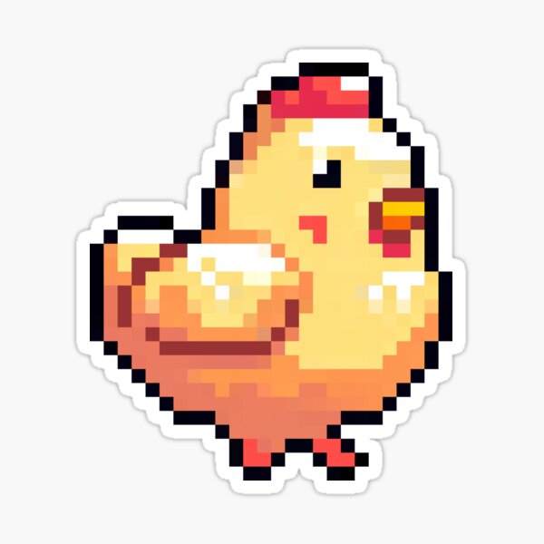 Chicken - Farm Animal, Cute Chicken, Barnyard, Country Life, Feathered Friend, Hen, Rooster, Rustic, Nature, Agricultural, Poultry, Homestead Sticker
