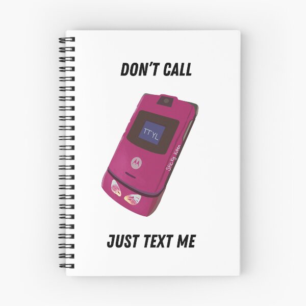 Item preview, Don't Call Just Text Me Pink Razr Phone designed and sold by StickyKitten.