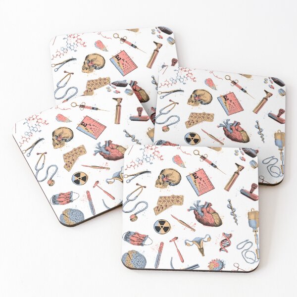 Item preview, Medical symbols for doctors and healthcare workers, pastel watercolor designed and sold by Drawmecute.