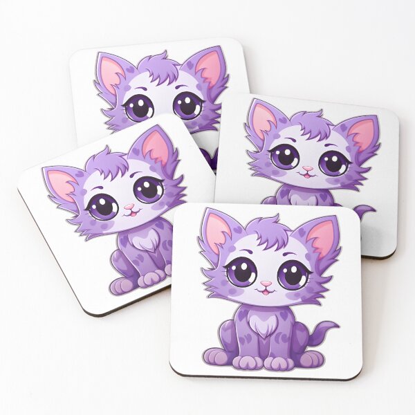 Item preview, Enchanted Purple Cat - Feline Sweetness designed and sold by Crea-Designer.