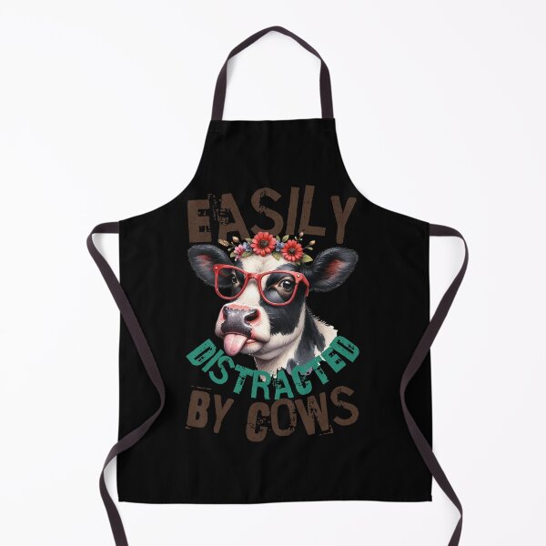 Item preview, Easily Distracted by Cows designed and sold by DigitalByEb.