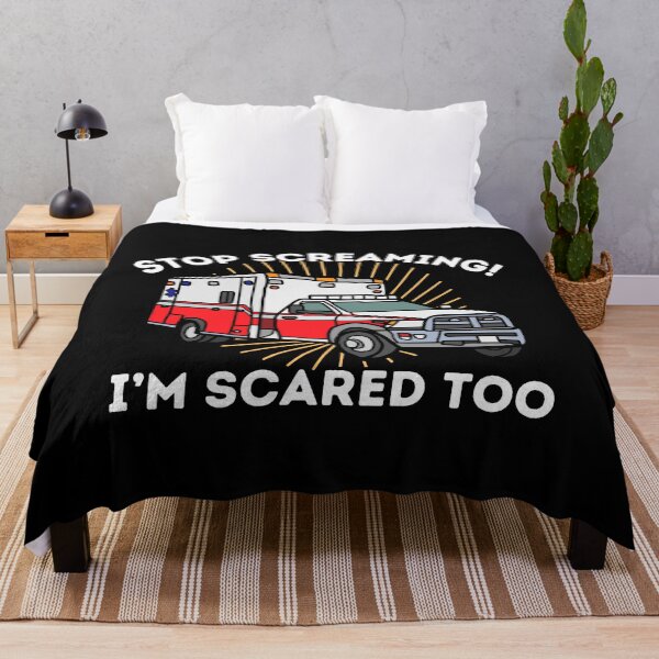 Item preview, Stop Screaming I'm Scared Too EMT Paramedic EMS First Responder Star of Life designed and sold by JessieJune.