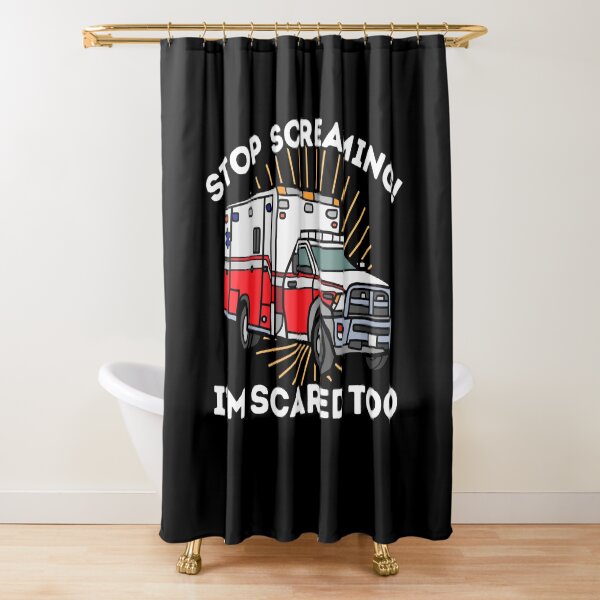 Item preview, Stop Screaming I'm Scared Too EMT Paramedic EMS First Responder Star of Life designed and sold by JessieJune.