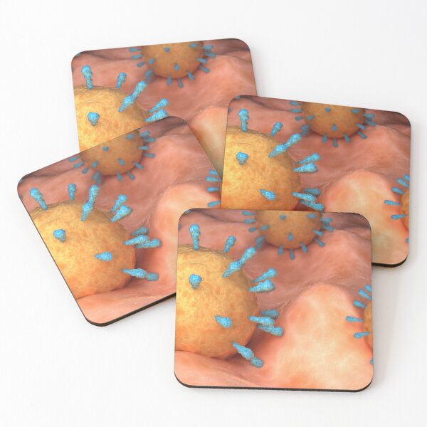 Item preview, STK701655H-Rubeola measles virus on surface. designed and sold by StocktrekImages.