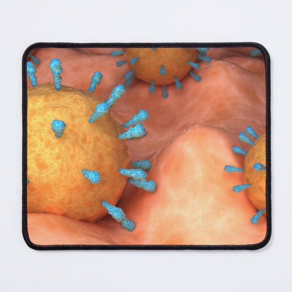 Item preview, STK701655H-Rubeola measles virus on surface. designed and sold by StocktrekImages.