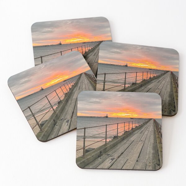 Item preview, December sunrise over the Old Wooden Pier designed and sold by Violaman.