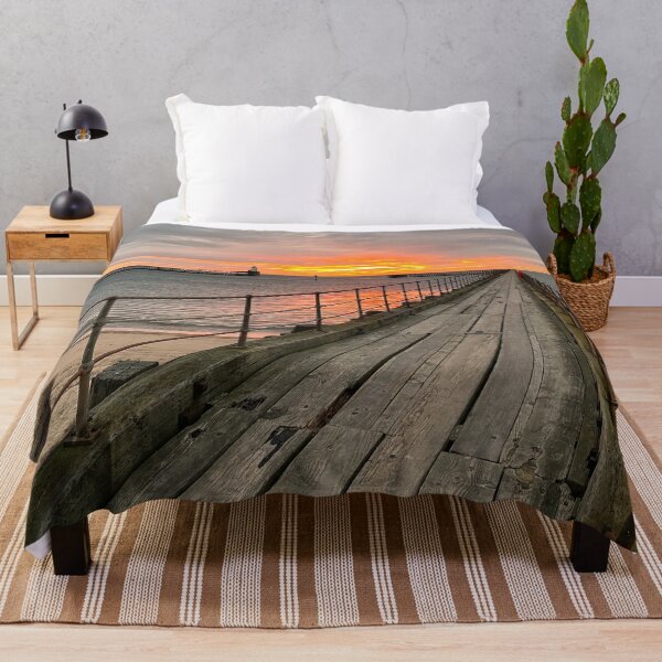 Item preview, December sunrise over the Old Wooden Pier designed and sold by Violaman.