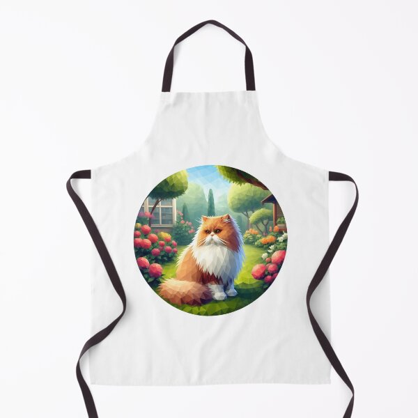Item preview, Low Poly Persian Cat Looking Out the Window (no frame) designed and sold by SebastianArt75.