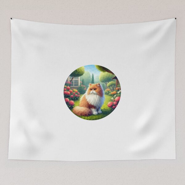 Item preview, Gato Persa Low Poly Mirando por la Ventana (sin marco) designed and sold by SebastianArt75.