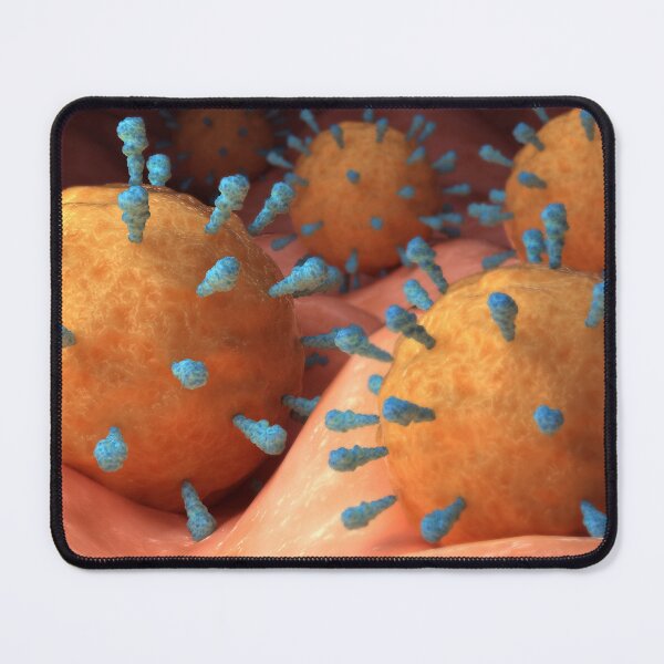 Item preview, STK701656H-Rubeola measles virus on surface. designed and sold by StocktrekImages.