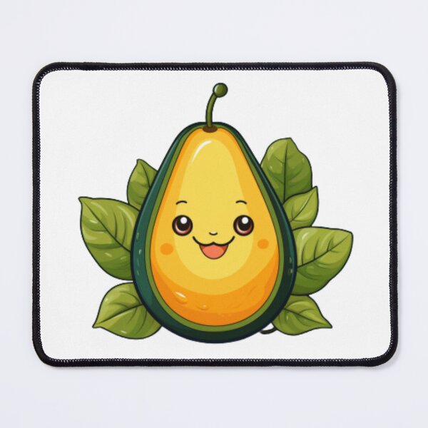 Item preview, Mamacado Cute Little Avocado Smiling on Bed of Leaves designed and sold by cristina1001.