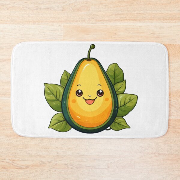 Item preview, Mamacado Cute Little Avocado Smiling on Bed of Leaves designed and sold by cristina1001.