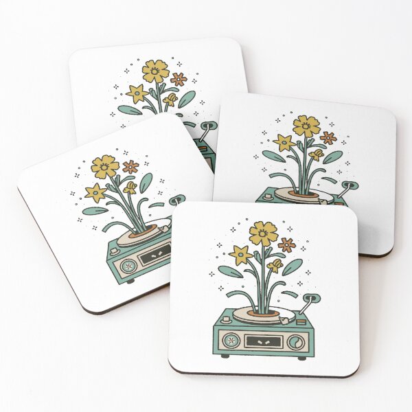 Item preview, Floral Record Player designed and sold by OldSchoolRetro.