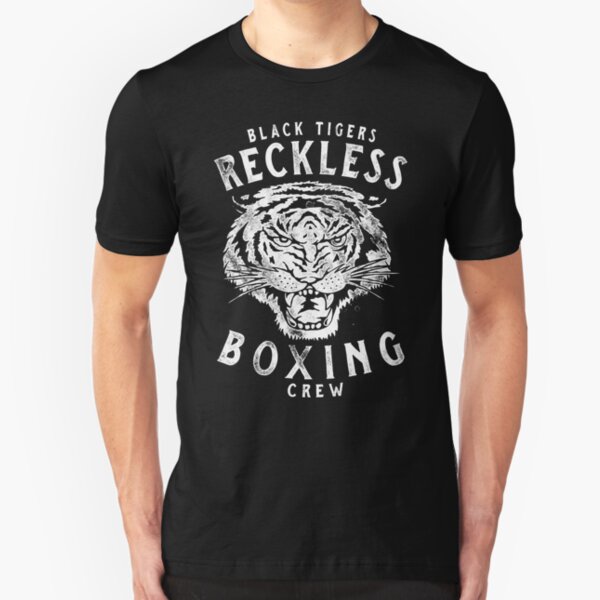 Black Tigers - Reckless Boxing Crew Slim Fit T-Shirt
