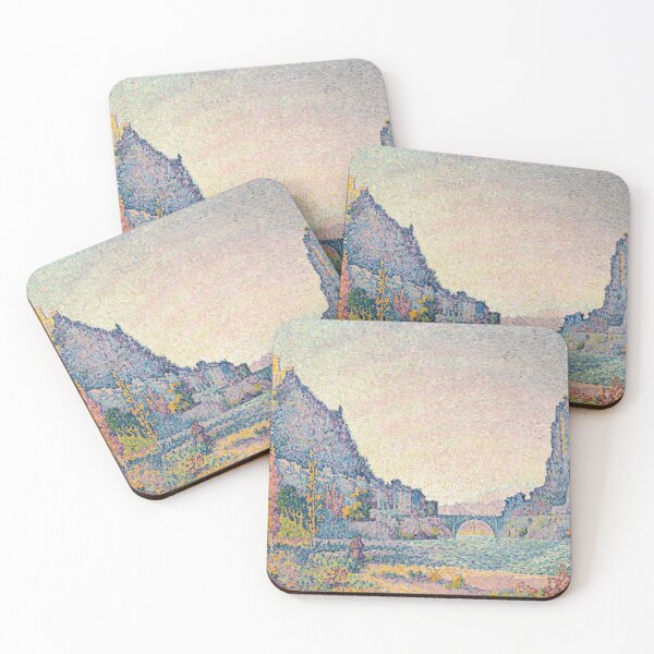 Item preview, Vintage Paul Signac Sisteron Painting 1902 - Impressionist Art Masterpiece designed and sold by Under-TheTable.