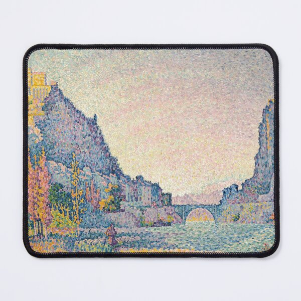 Item preview, Vintage Paul Signac Sisteron Painting 1902 - Impressionist Art Masterpiece designed and sold by Under-TheTable.