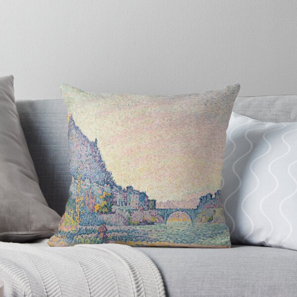 Item preview, Vintage Paul Signac Sisteron Painting 1902 - Impressionist Art Masterpiece designed and sold by Under-TheTable.