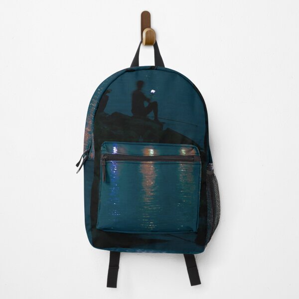 Item preview, Blue Serenity: Shoreline Anglers at Dusk designed and sold by infinara.