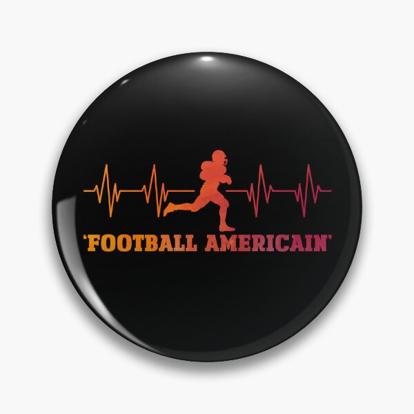 Aperçu de l'œuvre Football Américain Heartbeat - Heartbeat rugby créée et vendue par YerrouDesing.