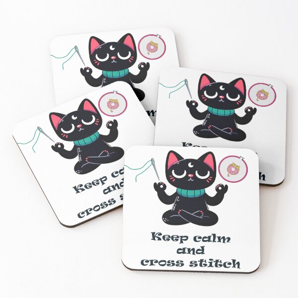 Item preview, Keep calm and cross stitch designed and sold by Vikycialp.