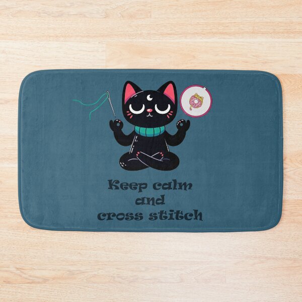 Item preview, Keep calm and cross stitch designed and sold by Vikycialp.