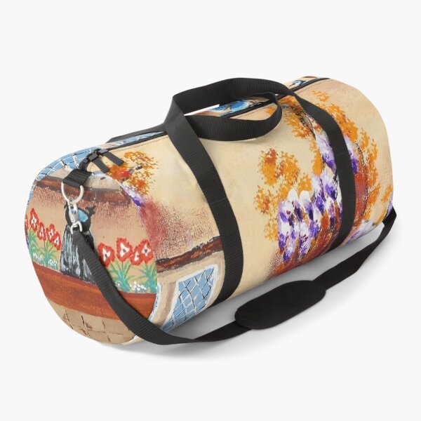 Item preview, wisteria facade with fox and blue jays designed and sold by janjacbu.