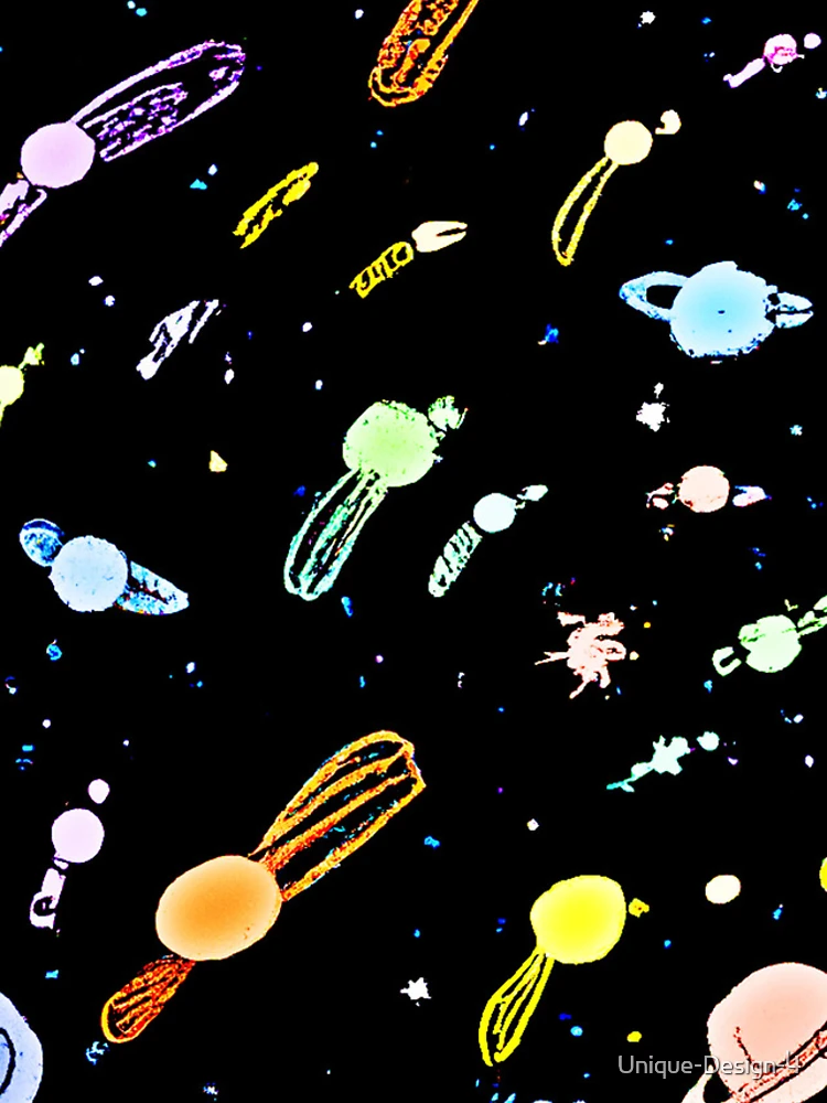 Thumbnail 4 of 4, iPhone Case, Colorful Cosmic Celestial Splendor Pattern designed and sold by Health And Fitness Posts e-Store.