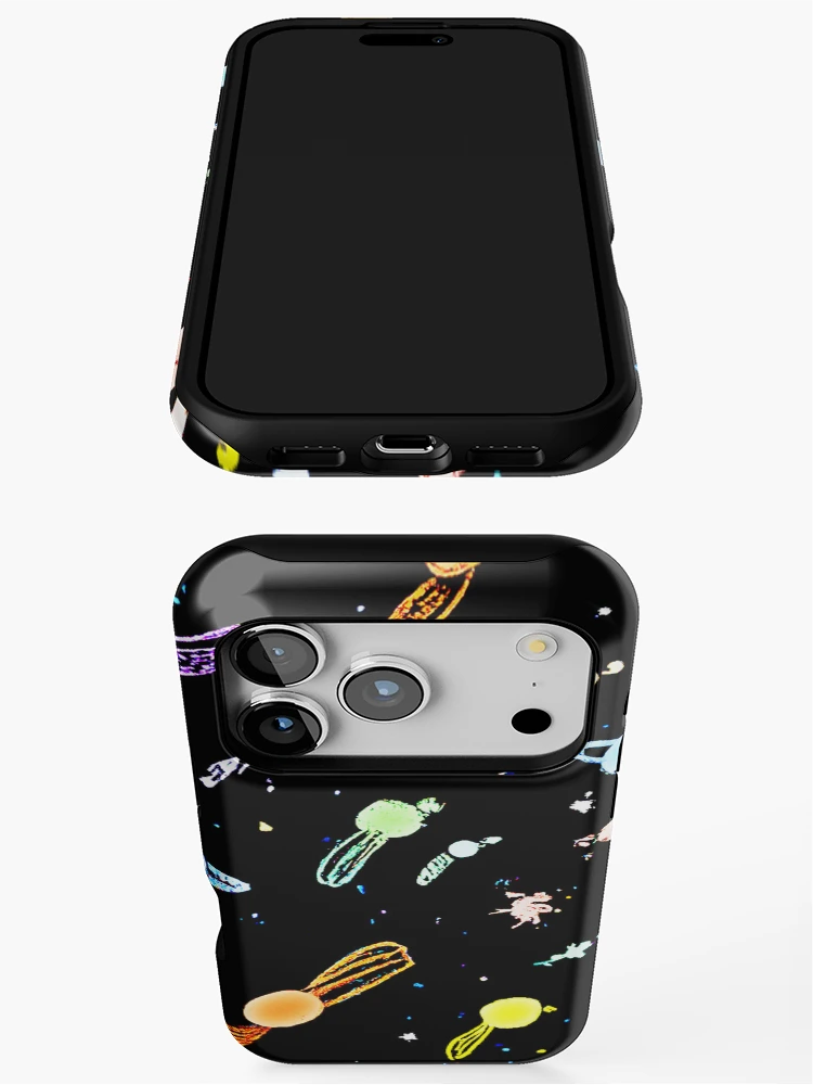 Thumbnail 3 of 4, iPhone Case, Colorful Cosmic Celestial Splendor Pattern designed and sold by Health And Fitness Posts e-Store.