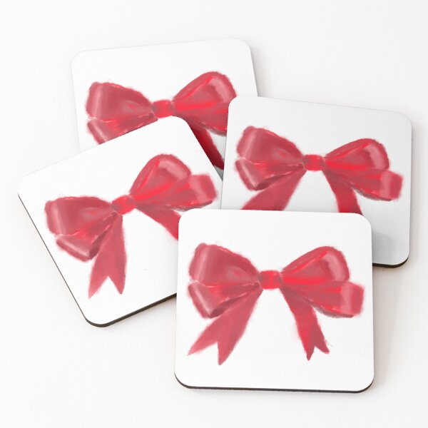 Item preview, watercolor red bow  designed and sold by Rosamint.