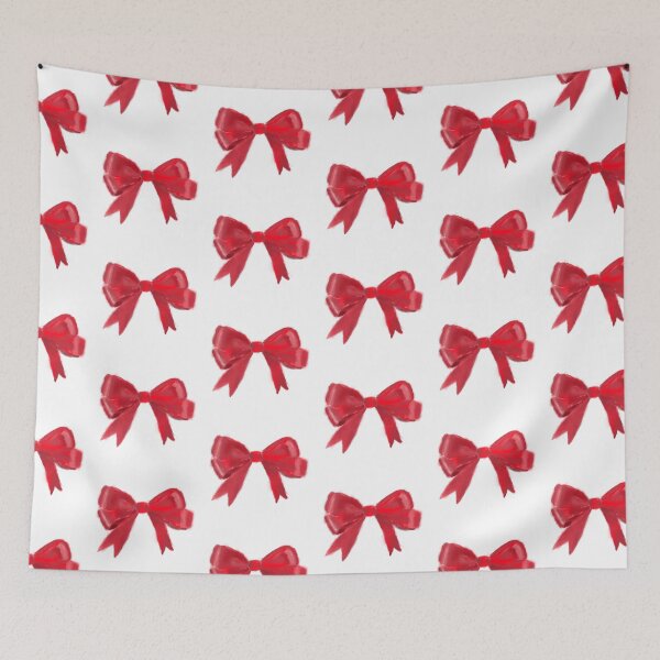 Item preview, watercolor red bow  designed and sold by Rosamint.