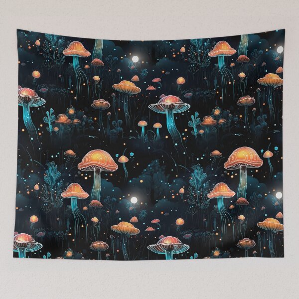 Item preview,  Luminous Mushrooms 4 designed and sold by sixblackroses.