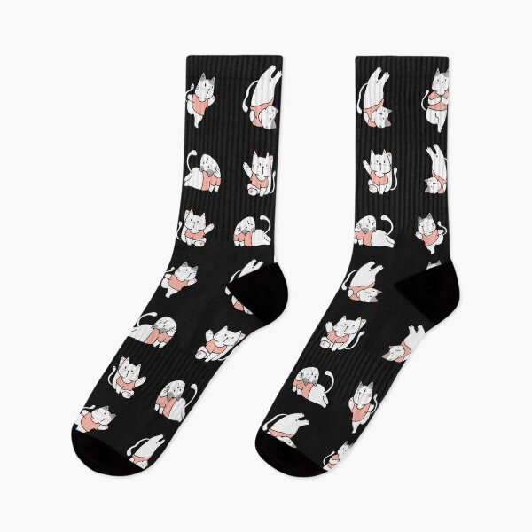 Item preview, 6 Cute Cat Yoga - Cat and Yoga Lovers - Meowmaste designed and sold by patternjp.