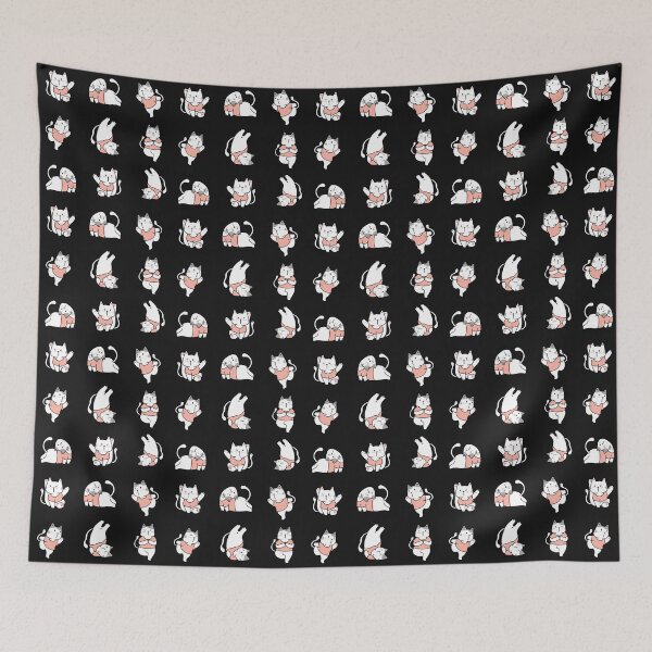 Item preview, 6 Cute Cat Yoga - Cat and Yoga Lovers - Meowmaste designed and sold by patternjp.
