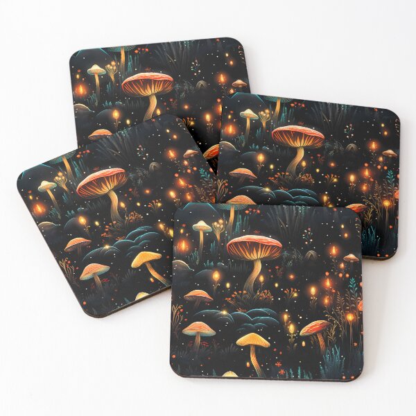 Item preview,  Luminous Mushrooms 5 designed and sold by sixblackroses.