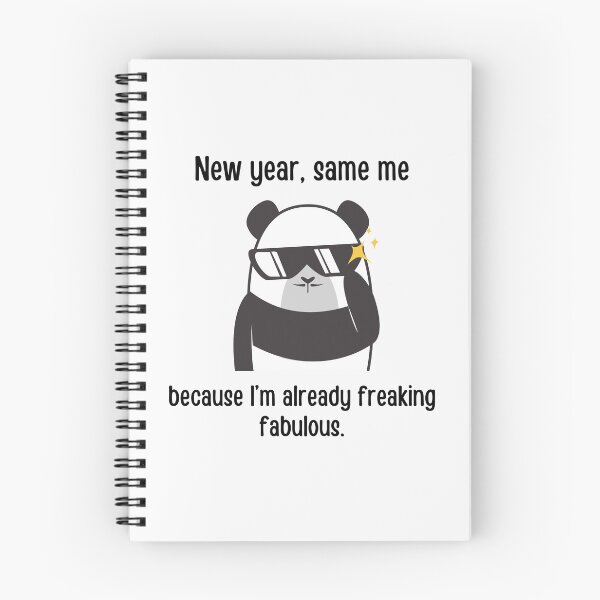 Item preview, New year, same me, because I'm already freaking fabulous | New year puns designed and sold by PurpleWay.