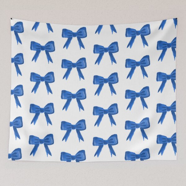 Item preview, watercolor blue bow  designed and sold by Rosamint.