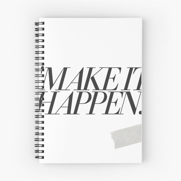 Item preview, "Make it happen." Motivational Quote designed and sold by Bananobanini.