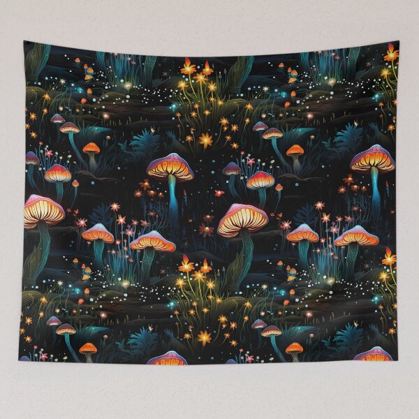 Item preview,  Luminous Mushrooms 8 designed and sold by sixblackroses.