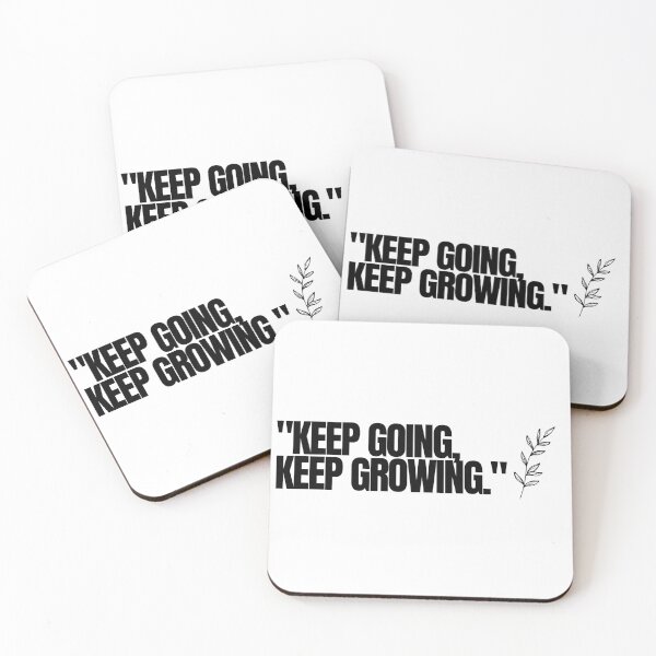 Item preview, "Keep going, keep growing." Motivational Words designed and sold by Bananobanini.