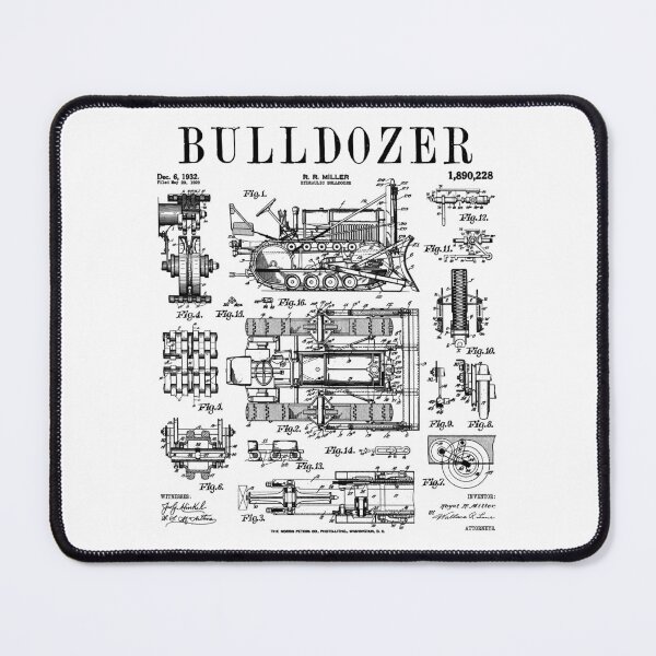 Item preview, Bulldozer Driver Heavy Equipment Operator Vintage Patent designed and sold by GrandeDuc.